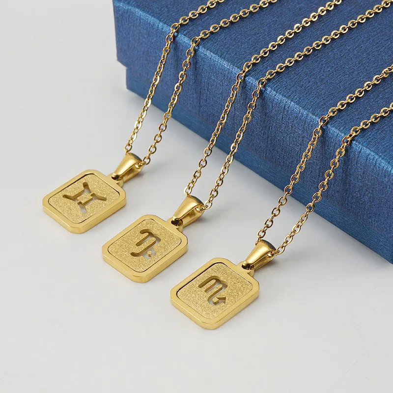 🇭🇹Zodiac Necklaces for Women and Men - 18K Gold Necklace