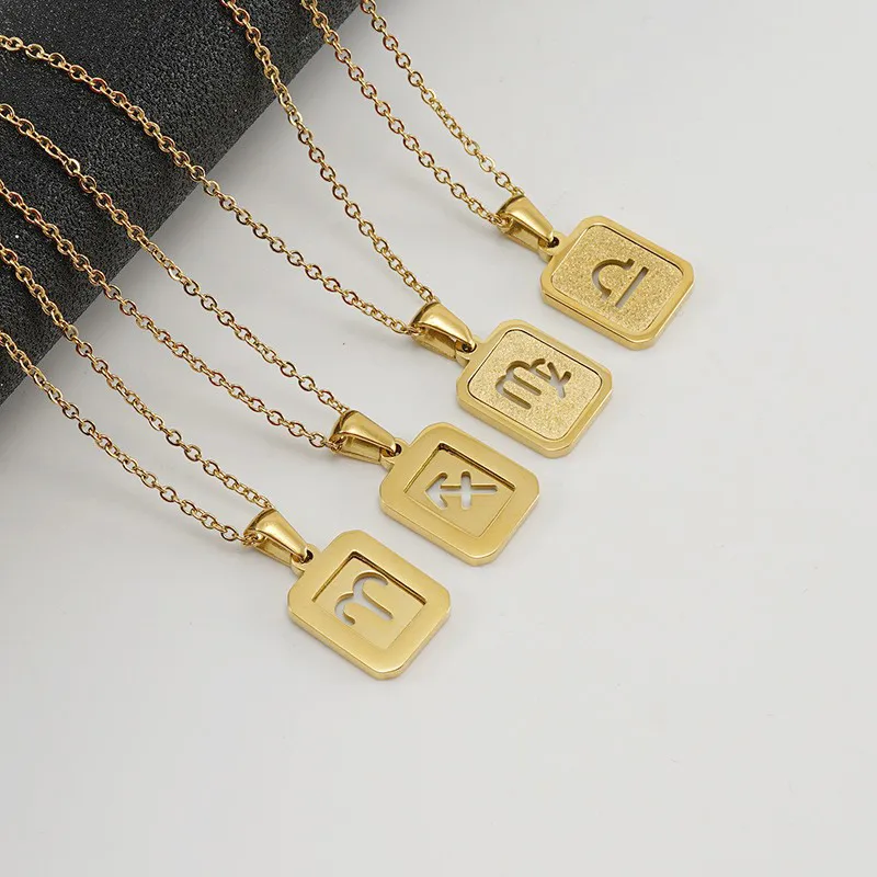 🇭🇹Zodiac Necklaces for Women and Men - 18K Gold Necklace