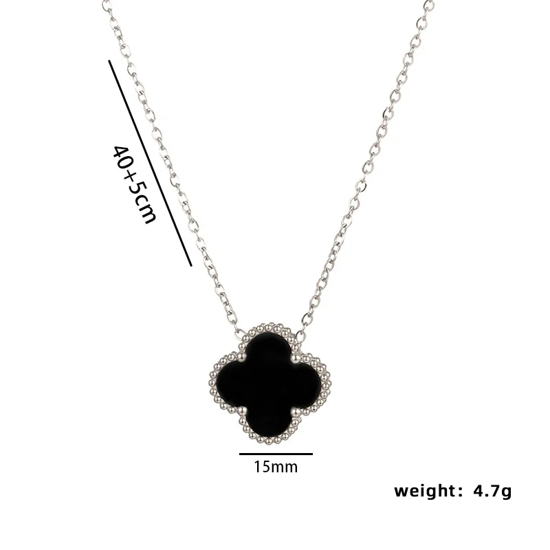 🇺🇸Necklace Clover 18k Gold and Silver