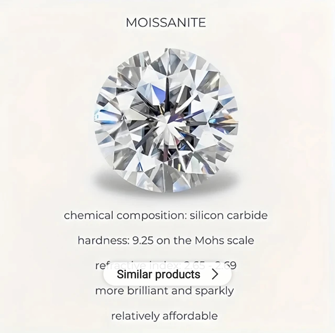 🇺🇸Real Diamond Moissanite Sterling Silver