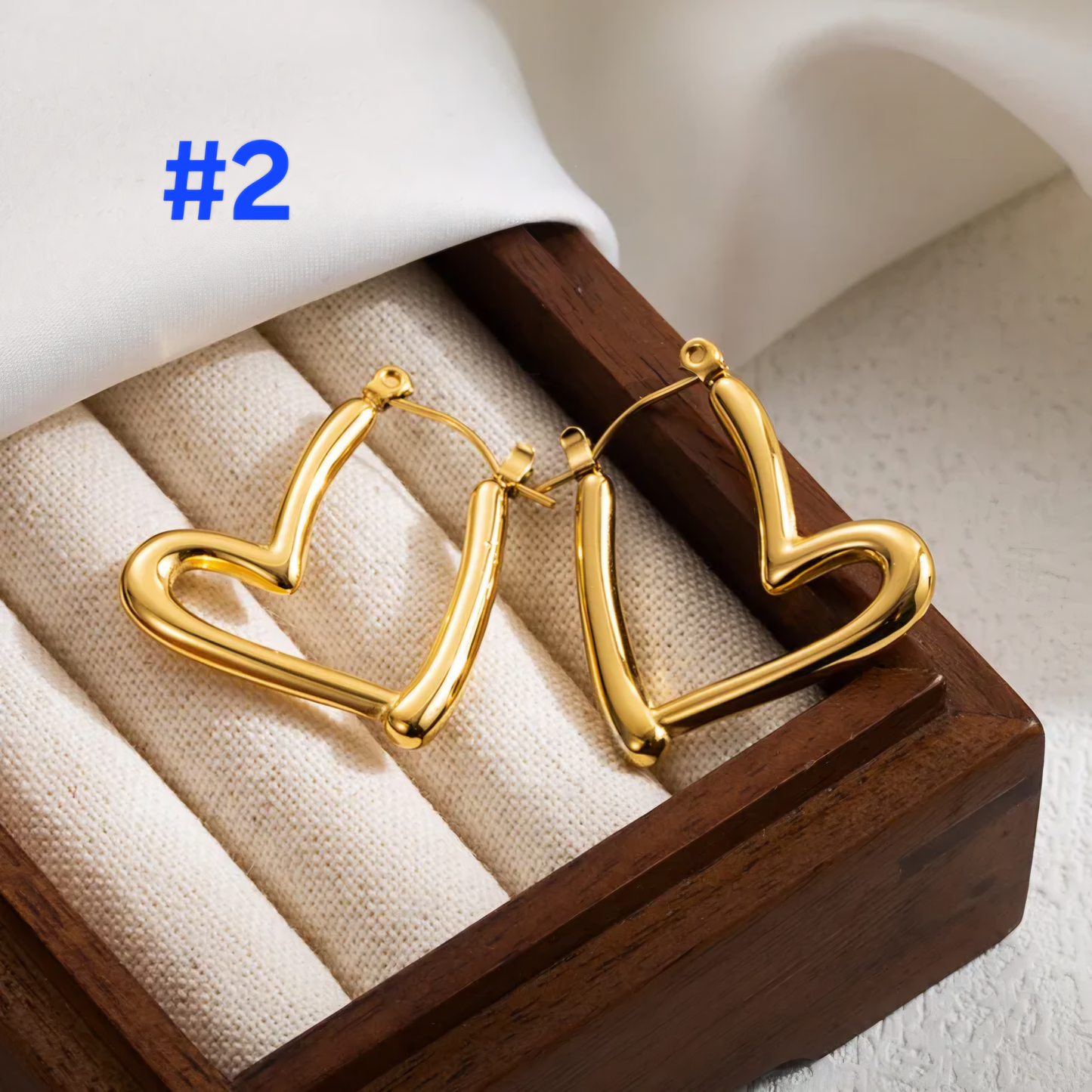 18K Gold Plated Stainless Steel Earrings