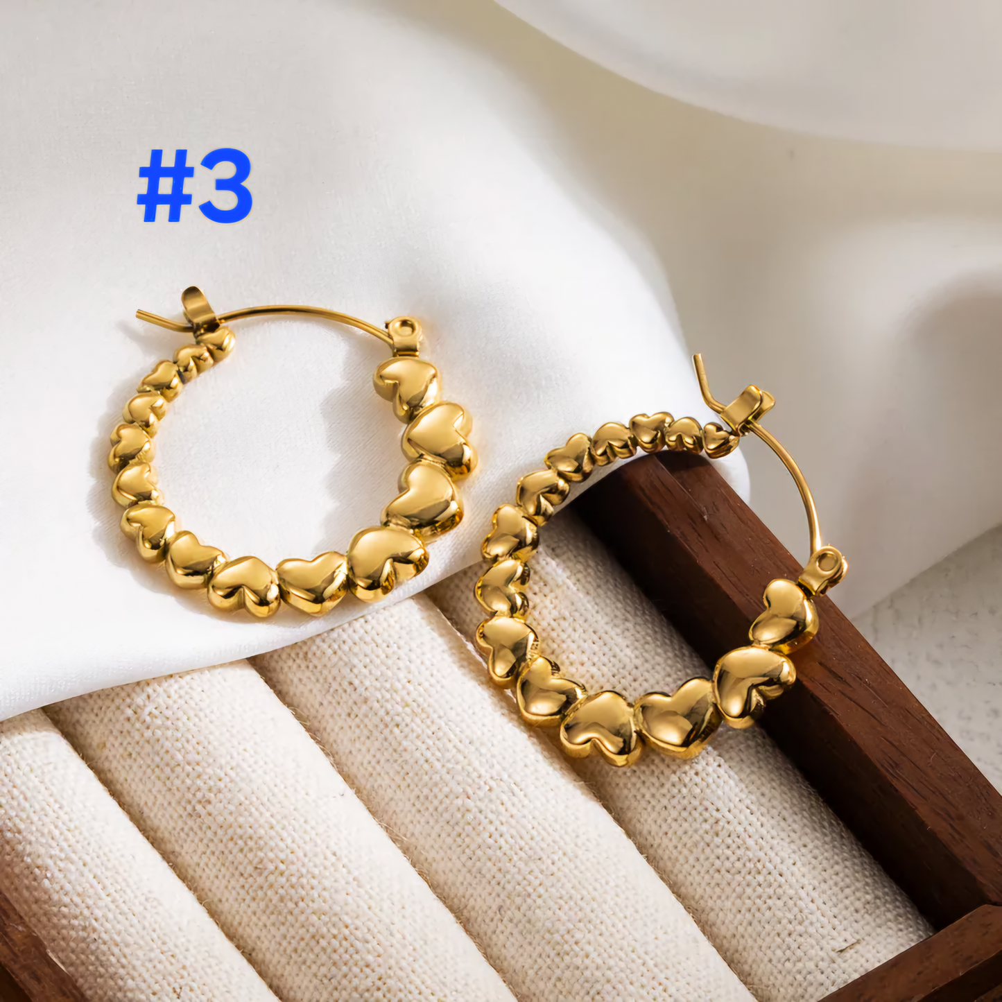 18K Gold Plated Stainless Steel Earrings