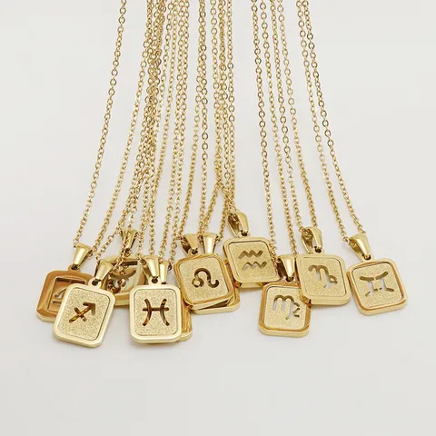🇭🇹Zodiac Necklaces for Women and Men - 18K Gold Necklace