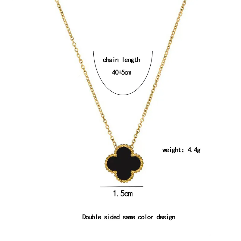 🇺🇸Necklace Clover 18k Gold and Silver