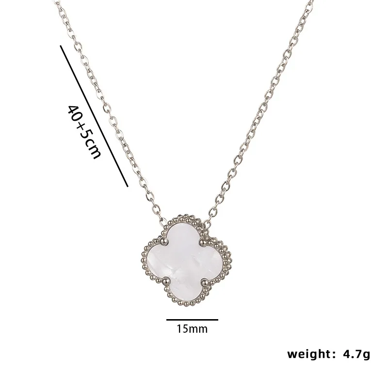 🇺🇸Necklace Clover 18k Gold and Silver