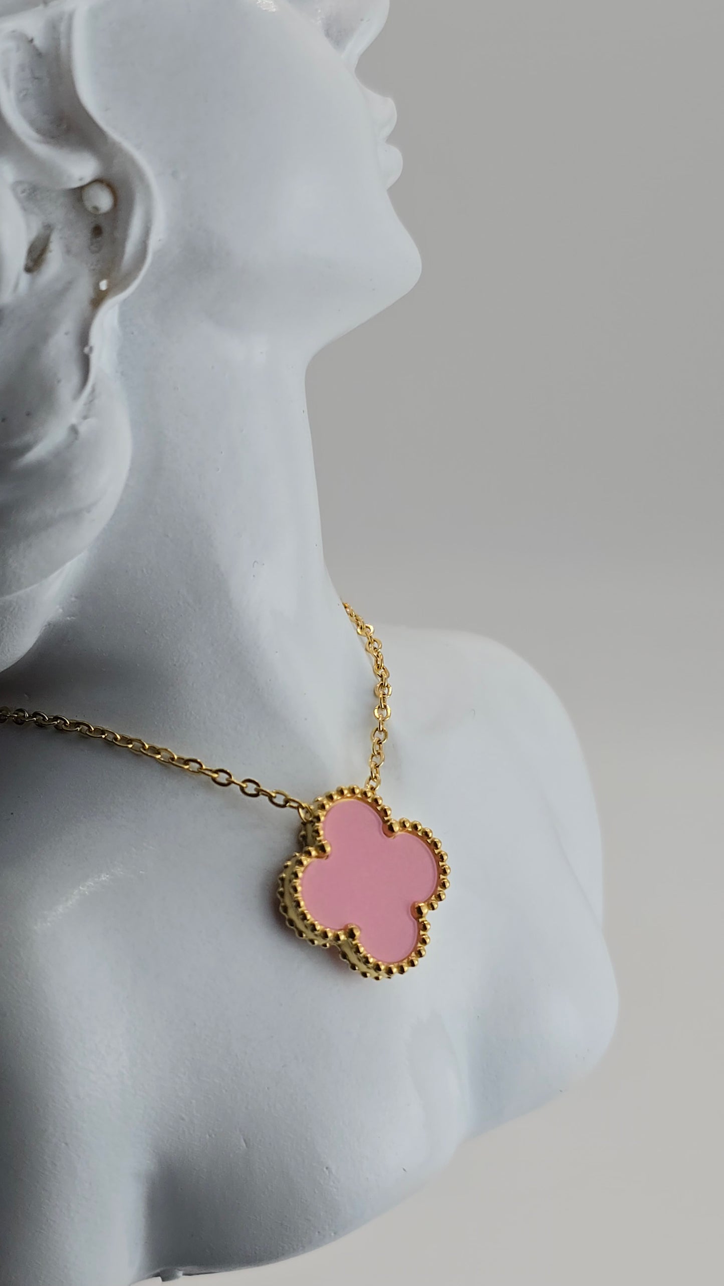 🇺🇸Necklace Clover 18k Gold and Silver