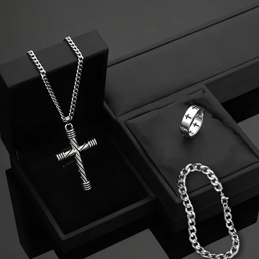 🇭🇹Set men silver titan